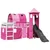 Produktbild 4 för Loftsäng med torn rosa 90x190 cm massiv furu