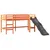 Produktbild 7 för Loftsäng med torn vit&svart 90x190cm massiv furu
