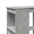 Produktbild 7 för Barbord med hyllor betonggrå 90x47,5x103,5 cm konstruerat trä