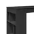 Produktbild 7 för Barbord med ställ svart 102x50x103,5 cm konstruerat trä