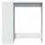 Produktbild 4 för Barbord med ställ vit 101x40x103,5 cm konstruerat trä