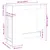 Produktbild 11 för Barbord med ställ vit 101x40x103,5 cm konstruerat trä