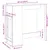 Produktbild 11 för Barbord med ställ rökfärgad ek 101x40x103,5 cm konstruerat trä