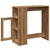Produktbild 5 för Barbord med hyllor artisian-ek 101x40x103,5 cm konstruerat trä