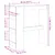 Produktbild 9 för Barbord med hyllor brun ek 90x40x103,5 cm konstruerat trä