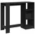 Produktbild 6 för Barbord med hylla svart 124x46x103,5 cm konstruerat trä