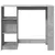 Produktbild 4 för Barbord med hylla betonggrå 124x46x103,5 cm konstruerat trä