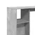 Produktbild 7 för Barbord med hylla betonggrå 124x46x103,5 cm konstruerat trä