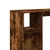 Produktbild 7 för Barbord med hylla rökig ek 124x46x103,5 cm konstruerat trä