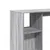 Produktbild 7 för Barbord med hylla grå sonoma 124x46x103,5 cm konstruerat trä