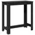 Produktbild 2 för Barbord svart 102x50x103,5 cm konstruerat trä