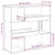 Produktbild 9 för Bokhylla/rumsavdelare vit 100x33x94,5 cm