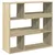 Produktbild 2 för Bokhylla/Rumsavdelare sonoma-ek 100x33x94,5 cm