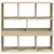 Produktbild 4 för Bokhylla/Rumsavdelare sonoma-ek 100x33x94,5 cm