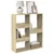 Produktbild 3 för Bokhylla/Rumsavdelare sonoma-ek 100x33x115 cm