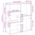 Produktbild 9 för Bokhylla/Rumsavdelare sonoma-ek 100x33x115 cm