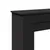 Produktbild 7 för Spiselkrans svart 90x30x90 cm konstruerat trä