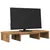 Produktbild 3 för Skärmställ justerbart 60x24x10,5 cm konstruerat trä ek
