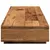 Produktbild 5 för Skärmställ åldrat trä 100x27x15 cm konstruerat trä