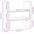 Produktbild 10 för Skrivbordshylla justerbar vit 40x17x41 cm konstruerat trä