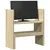 Produktbild 3 för Skrivbordshylla justerbar sonoma-ek 40x17x41 cm konstruerat trä