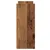 Produktbild 5 för Skrivbordshylla justerbar åldrat trä 40x17x41cm konstruerat trä