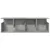 Produktbild 4 för Väggskåp 100x20x30 cm betonggrå konstruerat trä