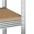 Produktbild 8 för Arbetsbord med 5 hyllor silver stål och konstruerat trä