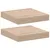 Produktbild 2 för Svävande hyllor 2 st 23x23,5x4 cm konstruerat trä