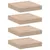 Produktbild 2 för Svävande hyllor 4 st 23x23,5x4 cm konstruerat trä