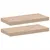 Produktbild 2 för Svävande hyllor 2 st 50x23,5x4 cm konstruerat trä