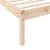 Produktbild 7 för Sängram utan madrass extra lång 80x210 cm massiv furu