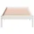 Produktbild 4 för Sängram utan madrass extra lång vit 90x210 cm massiv furu