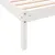 Produktbild 7 för Sängram utan madrass extra lång vit 90x210 cm massiv furu