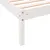Produktbild 7 för Sängram utan madrass extra lång vit 100x210 cm massiv furu