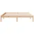 Produktbild 4 för Sängram utan madrass extra lång 140x210 cm massiv furu