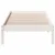 Produktbild 4 för Sängram utan madrass extra lång vit 80x220 cm massiv furu