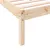Produktbild 7 för Sängram utan madrass extra lång 100x220 cm massiv furu