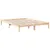 Produktbild 6 för Sängram utan madrass extra lång 160x220 cm massiv furu