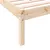 Produktbild 7 för Sängram utan madrass extra lång 160x220 cm massiv furu