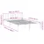 Produktbild 9 för Sängram utan madrass extra lång 160x210 cm massiv furu