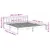 Produktbild 9 för Sängram utan madrass extra lång vit 200x210 cm massiv furu