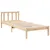 Produktbild 3 för Sängram utan madrass extra lång 100x220 cm massiv furu