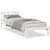 Produktbild 2 för Sängram utan madrass extra lång vit 100x220 cm massiv furu