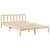 Produktbild 3 för Sängram utan madrass extra lång 140x220 cm massiv furu