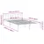 Produktbild 9 för Sängram utan madrass extra lång vit 140x220 cm massiv furu
