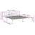 Produktbild 9 för Sängram utan madrass extra lång vit 200x220 cm massiv furu