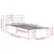Produktbild 9 för Sängram utan madrass 100x200 cm massiv furu