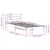 Produktbild 9 för Sängram utan madrass vit 100x200 cm massiv furu