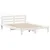 Produktbild 3 för Sängram utan madrass vit 120x200 cm massiv furu